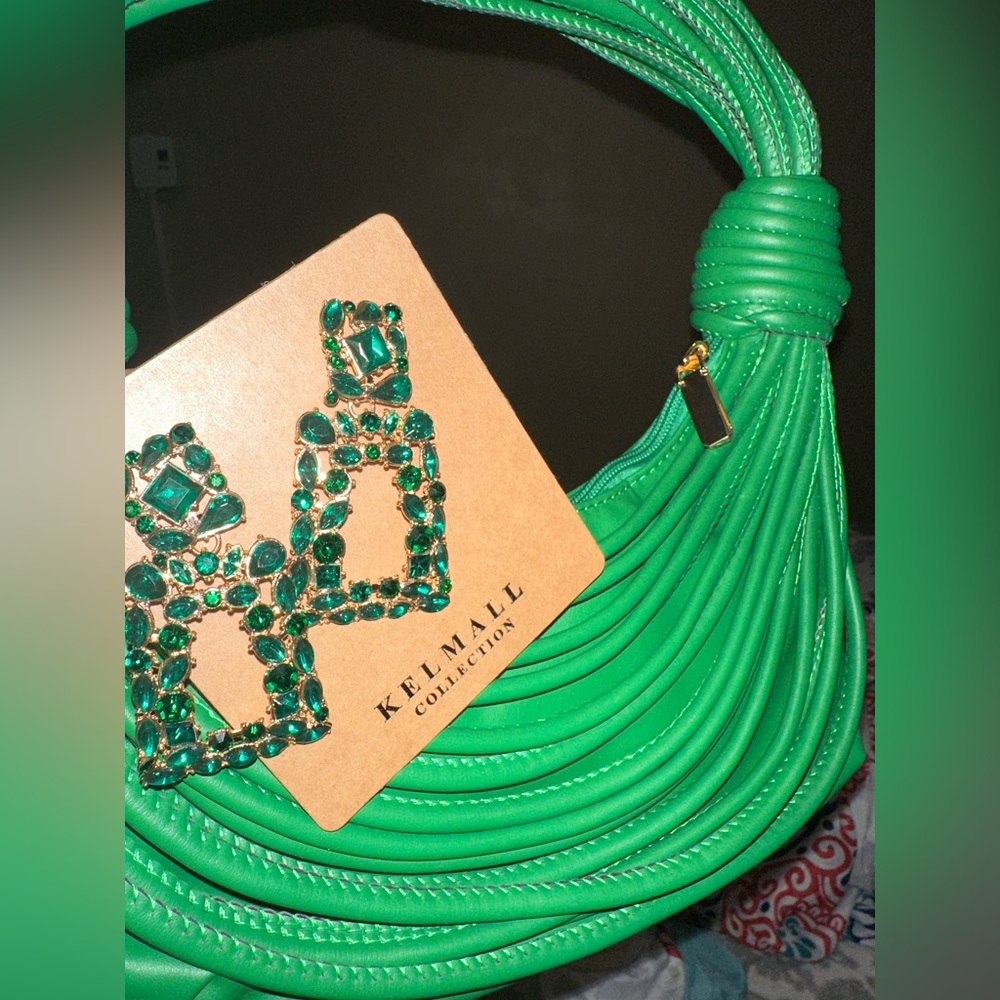 Purse and matching earrings